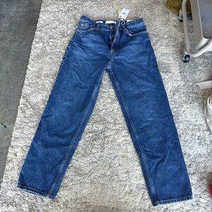 Mango Deep Blue Straight Jeans